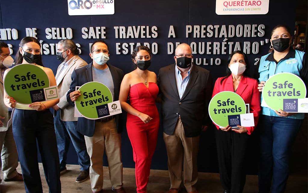 Entregan 35 sellos “Safe Travels” a empresas turísticas de Querétaro