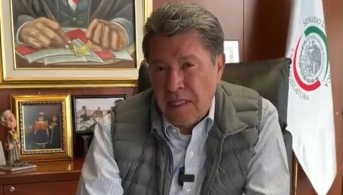 Ricardo Monreal se encuentra atento al proceso electoral desde el Senado