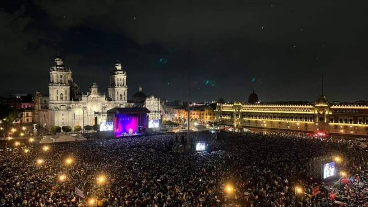 Regresan los conciertos masivos al Zócalo capitalino