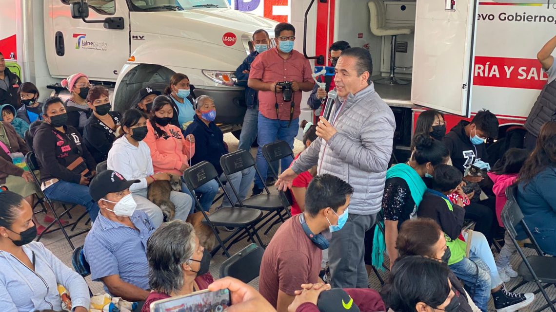 Arranca caravana de salud gratuita en zona ejidal de Tlalnepantla; ofrece pruebas Covid-19