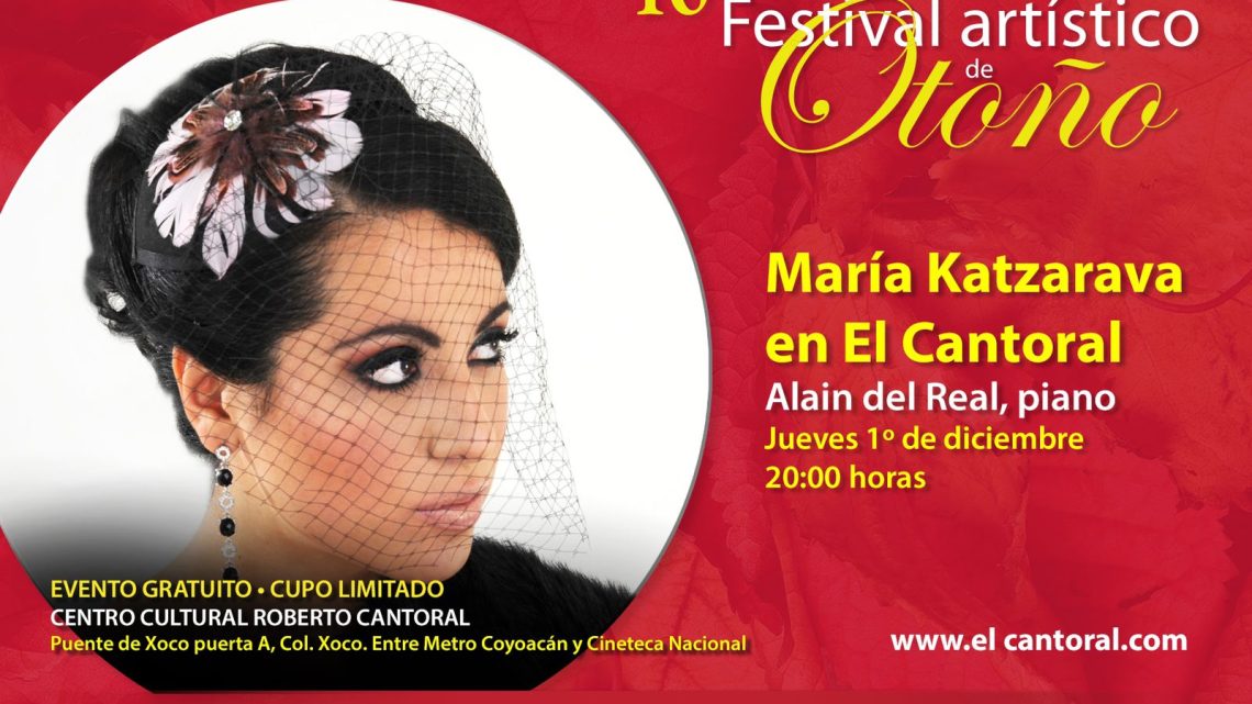 Llama María Katzarava a jóvenes a que se acerquen a la ópera tras anunciar su presentación en El Cantoral