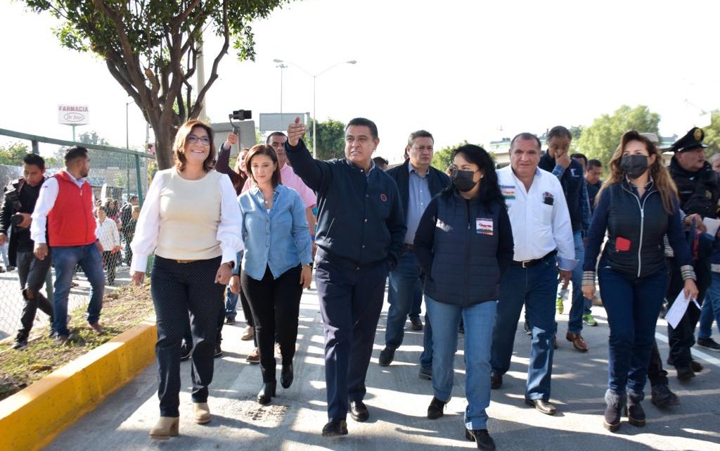 Repavimentan avenida de Las Armas y Civilizaciones de la zona limítrofe de Tlalnepantla y Azcapotzalco