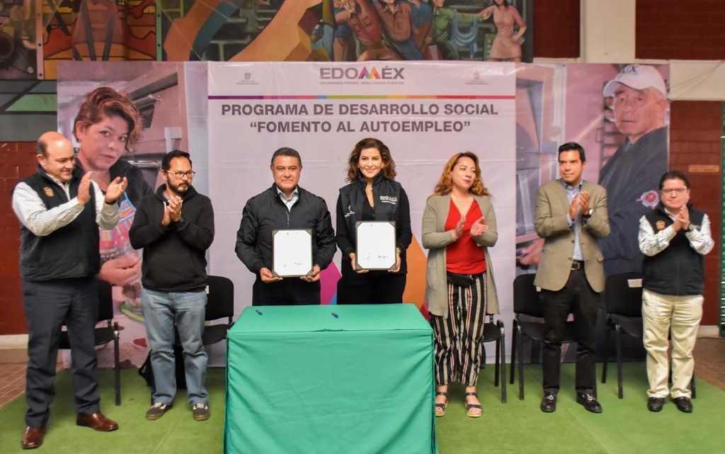 Firman acuerdo en Tlalnepantla para impulsar el autoempleo y la economía social