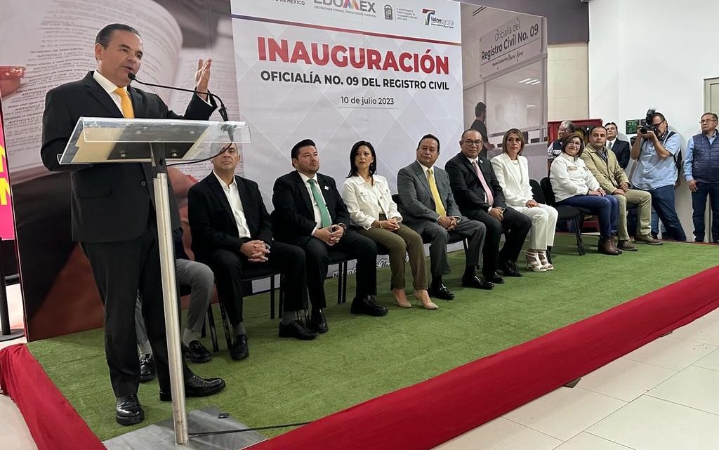 Inauguran en Tlalnepantla Oficialía No. 9 del Registro Civil