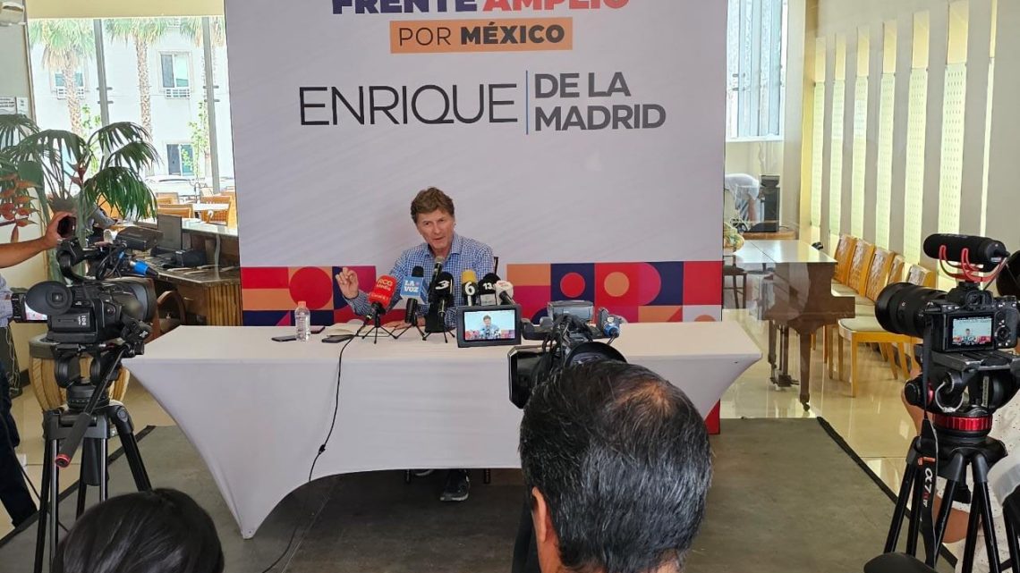 Pide Enrique de la Madrid a simpatizantes del Frente Amplio por México rescatar al país