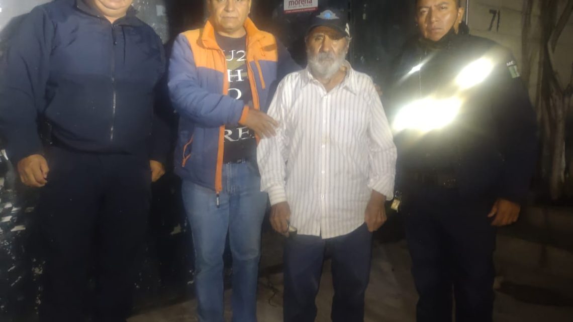 Policía de Tlalnepantla reintegra a persona desaparecida a su núcleo familiar