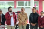 Encabeza alcalde Isaac Montoya junto con el secretario Miguel Ángel Hernández entrega de obras en el Conalep 188