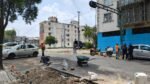 Policía auxiliar de Cuauhtémoc acordona zona tras fuga de gas en la colonia Guerrero