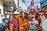 De fiesta Chilpancingo con la visita de Esthela Damian en defensa de la soberanía nacional