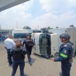 Atienden cuerpos de emergencia y seguridad de Tlalnepantla percance vial en la autopista México-Pachuca y brindan auxilio a 13 personas