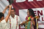 Entregan Bastón de Mando a Esthela Damián en Huitzuco de los Figueroa
