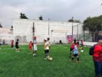 Entrega rehabilitación de la cancha Owen, en Cuauhtémoc