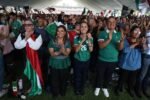 Claudia Sheinbaum y Clara Brugada acuden al arranque de los Festivales Futboleros que, junto con el Fan Fest del Zócalo, convocaron a medio millón de personas